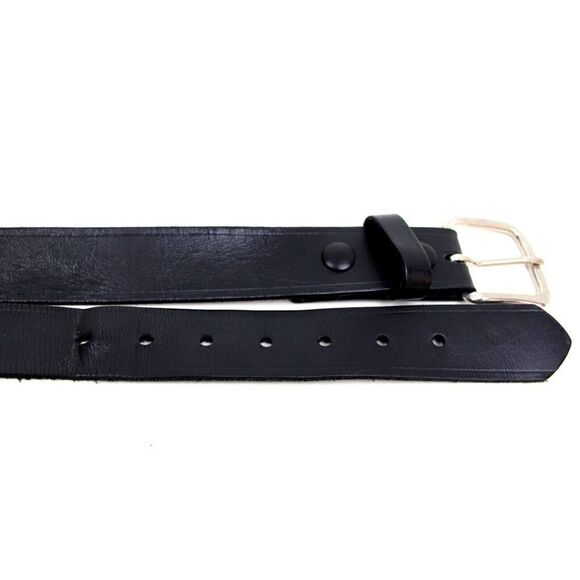 Boston BLACK GENUINE LEATHER 1 3/8"Wd CASUAL DRESS MEN'S BELT Sz 42 (P11 - Picture 10 of 11
